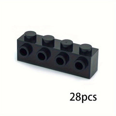 28pcs MOC 1x4 Thick Brick Building Blocks ABS Resin 30414 Compatible