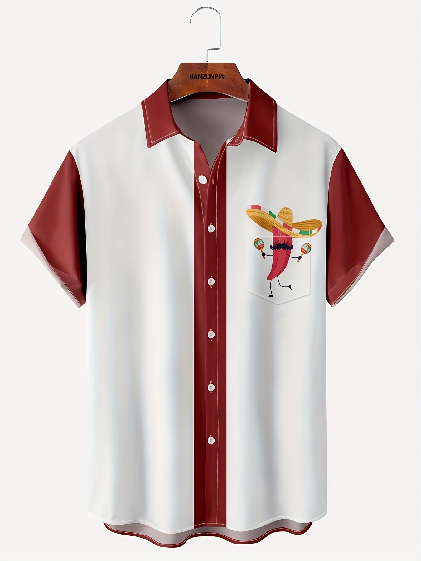 Pattern Men's Casual Short Sleeve Lapel Shirt Summer Vacation