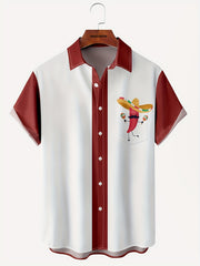 Pattern Men's Casual Short Sleeve Lapel Shirt Summer Vacation