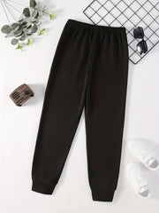 Funny Smiling Print Boys Active Sweatpants