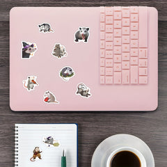 500pcs Possum Stickers Roll Vinyl Opossum Possums For Auto Wall Laptop Truck