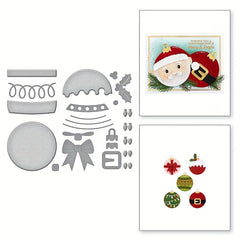 Christmas Santa Claus Metal Cutting Dies for Scrapbooking Craft Stencil