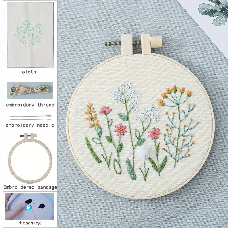 Embroidery Starter Kit for Beginners - Cross Stitch Kits for Adults
