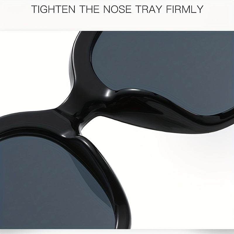 Men's Large Square Frame Vintage PC Glasses