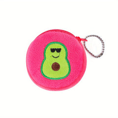 Children's Avocado Plush Coin Purse School Bag Pendant