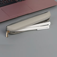 PU Leather Pen Touch Pen Bag Portable Elastic Pen Sleeve with Zipper