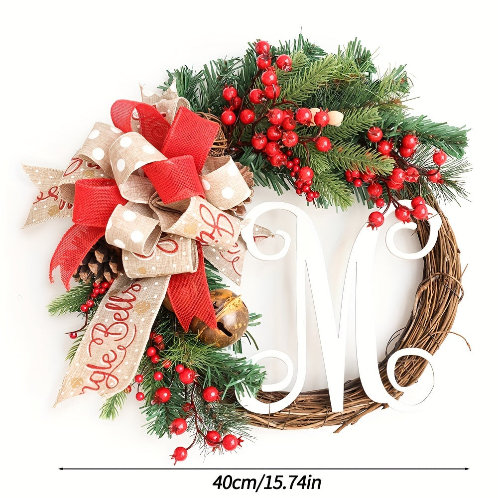 Christmas Wreath Letter Door Hanging Thanksgiving Decoration