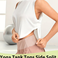 Yoga Tank Tops Sleeveless Hollow Out Fitness Sports Tops