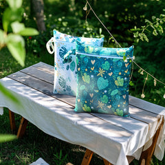2pcs Wet Dry Bag Diaper Nappy Reusable Washable Bag for Thanksgiving Christmas H