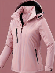 Women's Waterproof Outdoor Sports Jacket - Hooded, Hiking, Mountaineering