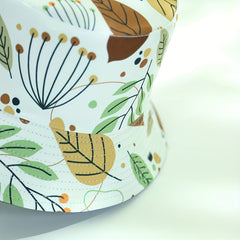 Plant Print Bucket Hat Lightweight Fisherman Cap for Women