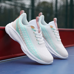Women's Gradient Soft Running Shoes Non Slip Breathable Sneakers