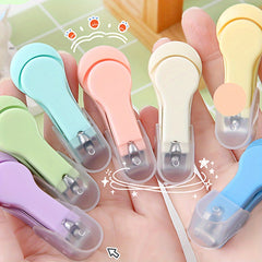 Portable Nail Clipper Manicure Tool Splash-proof Nail Scissor