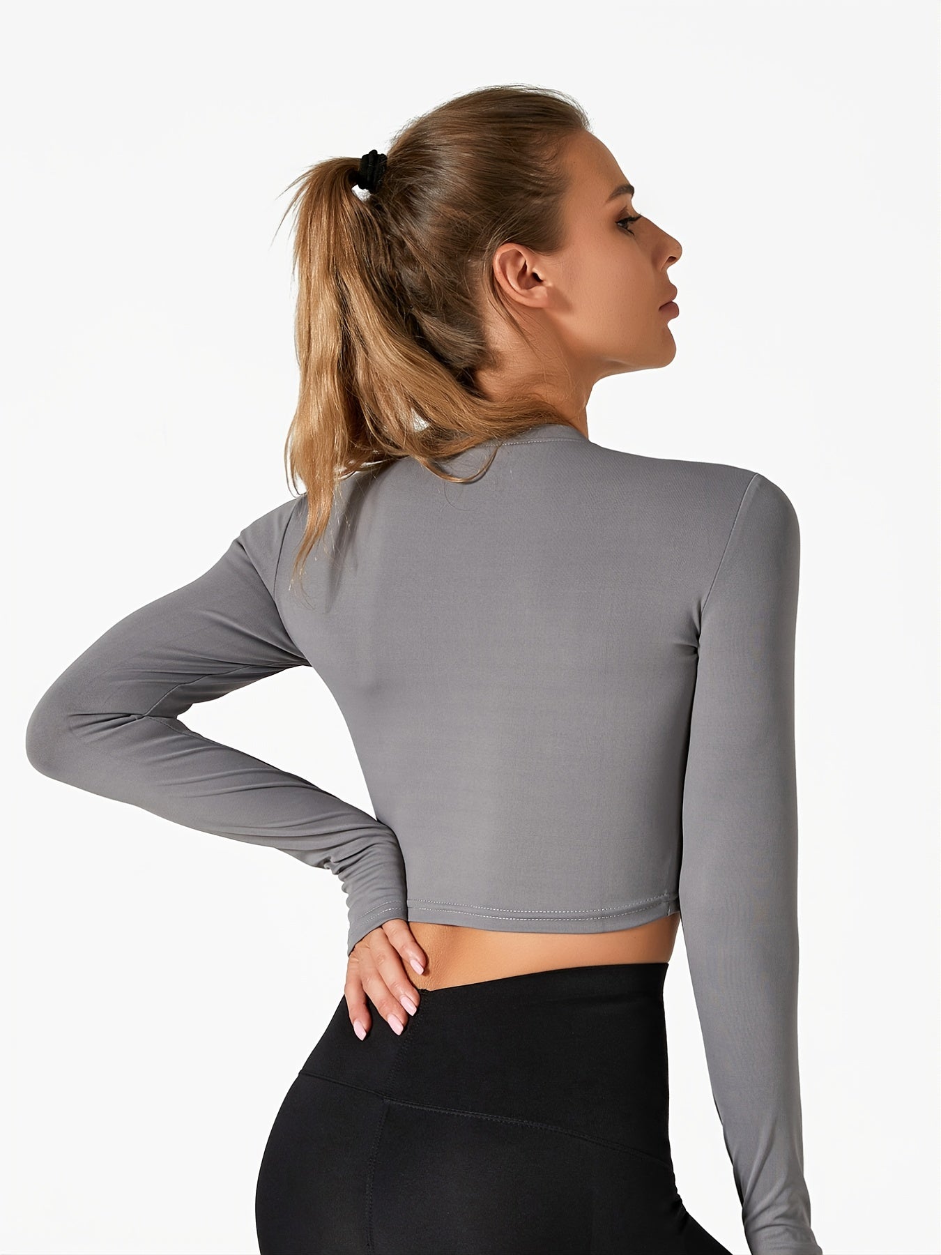 High Impact Long Sleeve Yoga Tee Women's Activewear