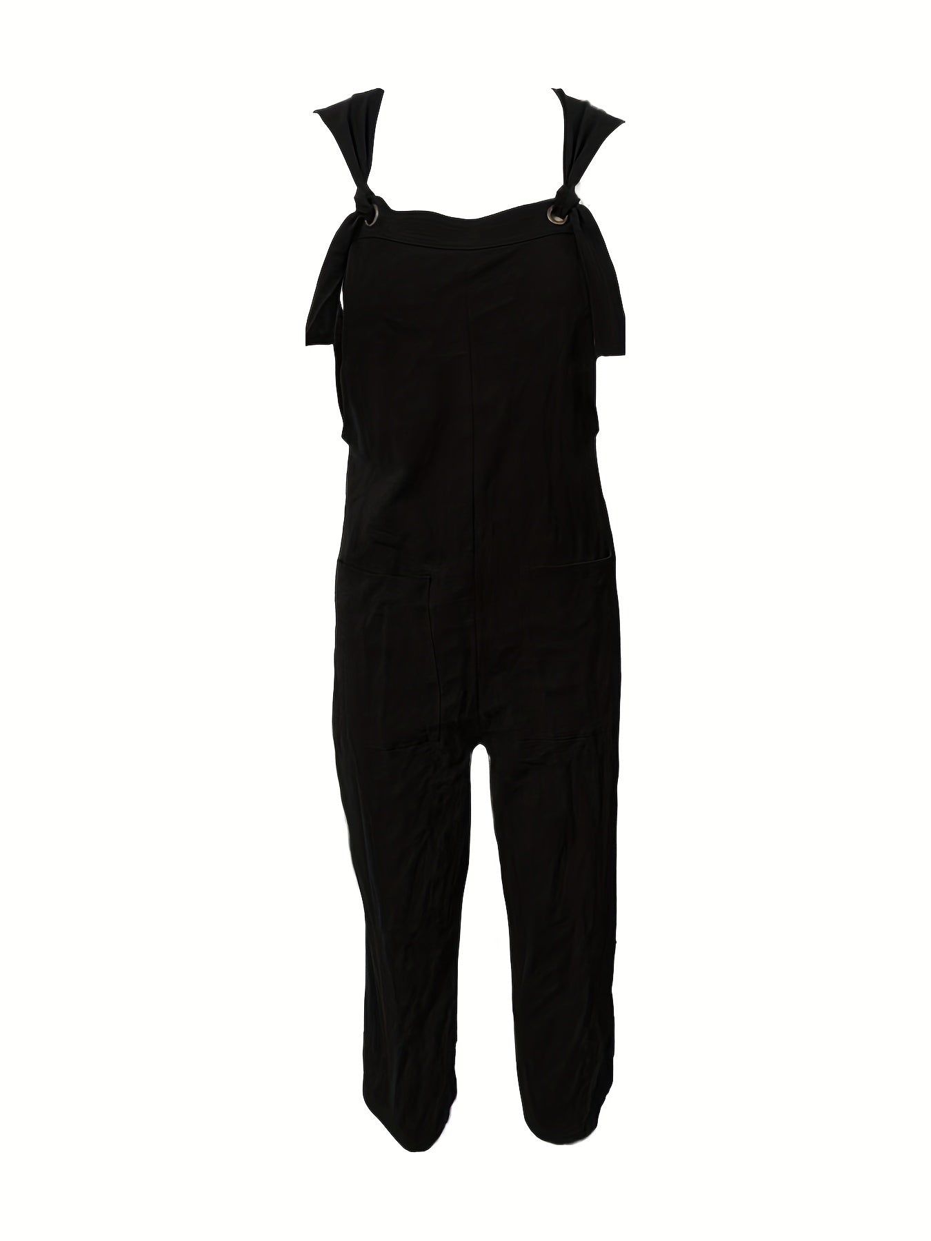 Backless Overall Jumpsuit Solid Wide Leg Jumpsuit