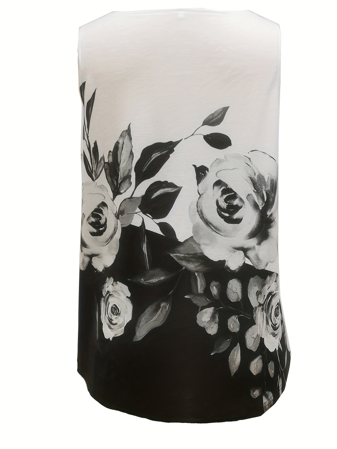 Floral Print V-Neck Tank Top
