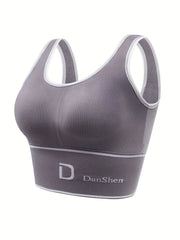 5 Pack Plus Size Sports Bra Women's Plus High Stretch Push Up Bra