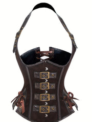 Halter Shapewear Bustiers Gothic Corset Top