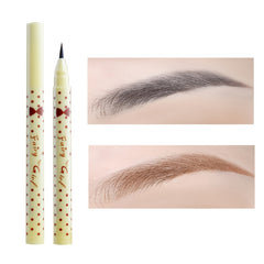 Waterproof Natural Liquid Eyebrow Pen with Double Headed Automatic Pencil