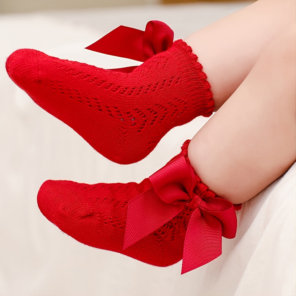 Toddler Girls Socks Bow Princess Socks