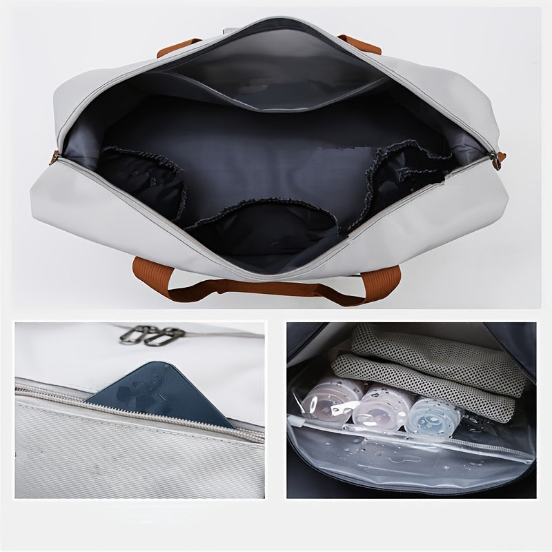 Large Capacity Luggage Bag with Wet Separation Shoe Bag