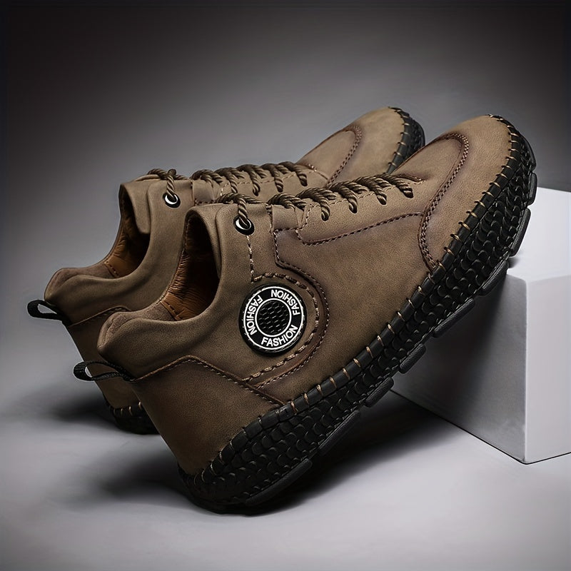 Men's Vintage High Top Lace Up Boots