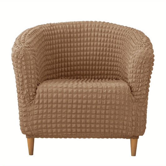 Bubble Seersucker Tub Chair Slipcover Elastic Armchair Cover