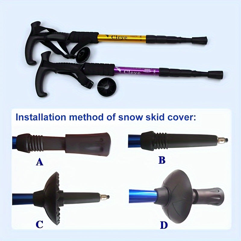 Durable Portable Ultra Light Retractable Dual Use Hiking Pole