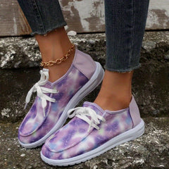 Women's Light Mesh Sneakers Lace Up Anti-Skid Shoes