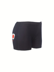 Graphic Print Skinny Shorts Yoga Casual Summer Shorts
