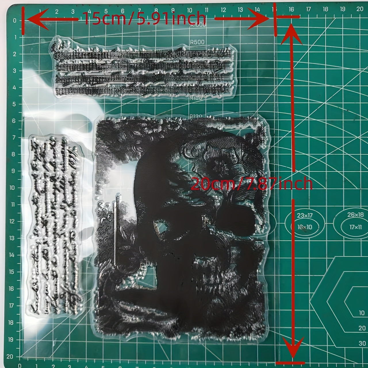 Skull Clear Stamps for Scrapbooking Embossing DIY Greeting Card