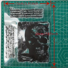 Skull Clear Stamps for Scrapbooking Embossing DIY Greeting Card