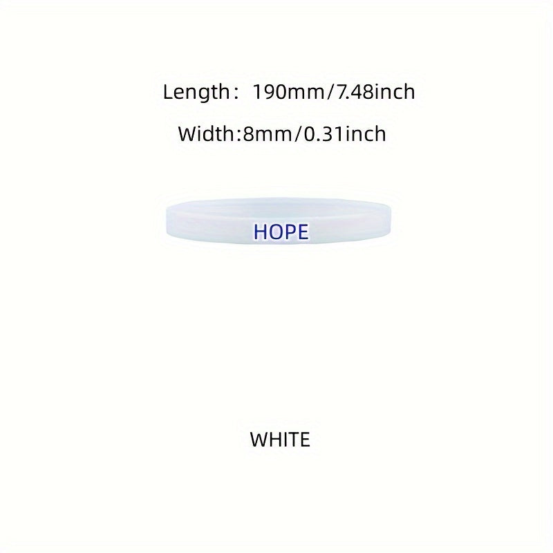 3pcs Inspirational Rubber Silicone Bracelet