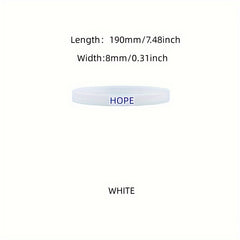 3pcs Inspirational Rubber Silicone Bracelet