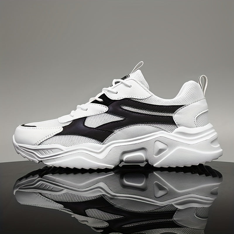 Men's Block Chunky Sneakers For Jogging Gym