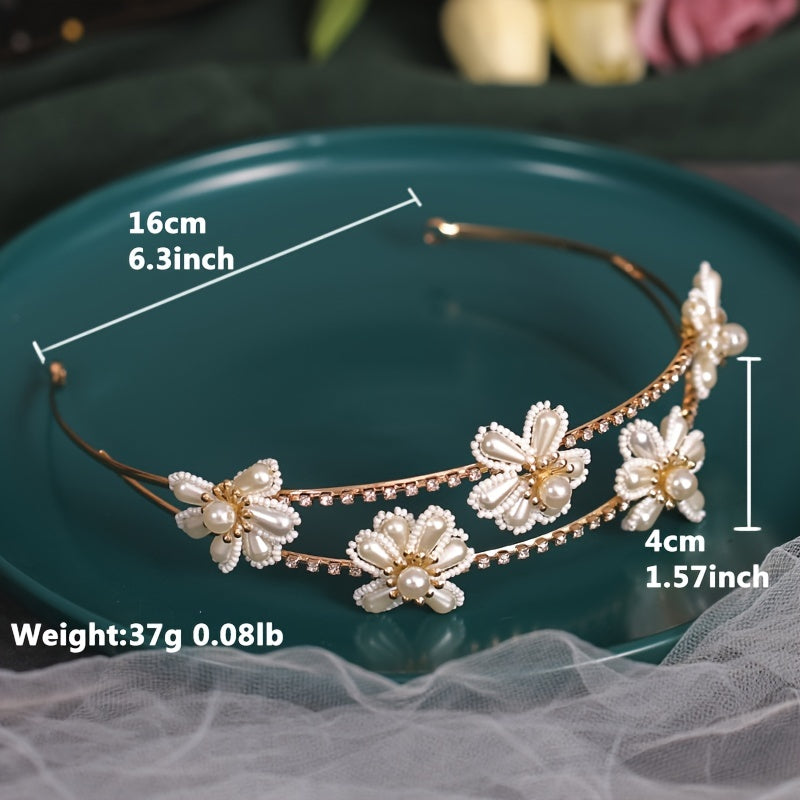 Crystal Rhinestone Tiara for Women Baroque Queen Hair Accessory