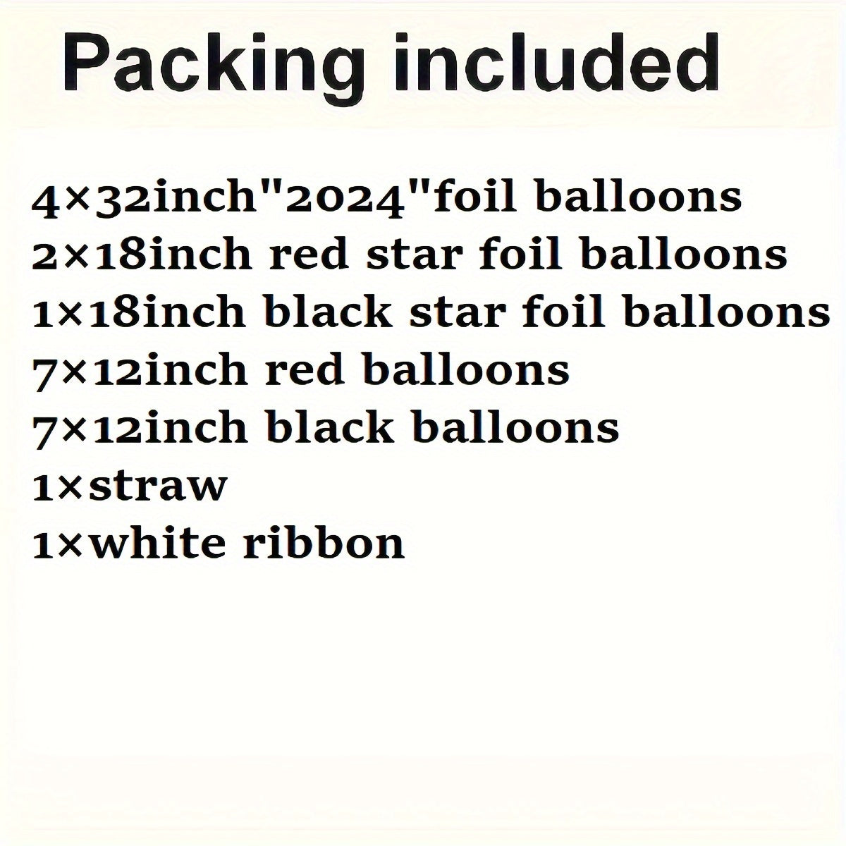 23pcs Year Theme Party Balloon Set Number Balloon Red Star Aluminum Film Balloon