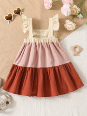 Baby Girls Ruffle Trim Cami Dress for Summer