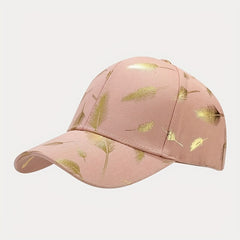 Leaf Hot Stamping Baseball Cap Adjustable Couple Sun Hats