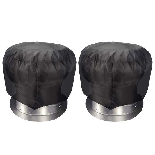 2pcs Turbine Roof Vent Cover Waterproof 420D Oxford Cloth 50 X 50 Ventilator Pro