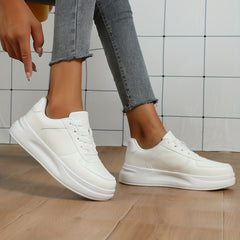 Women's Solid Board Shoes Thick Bottom Sports Shoes