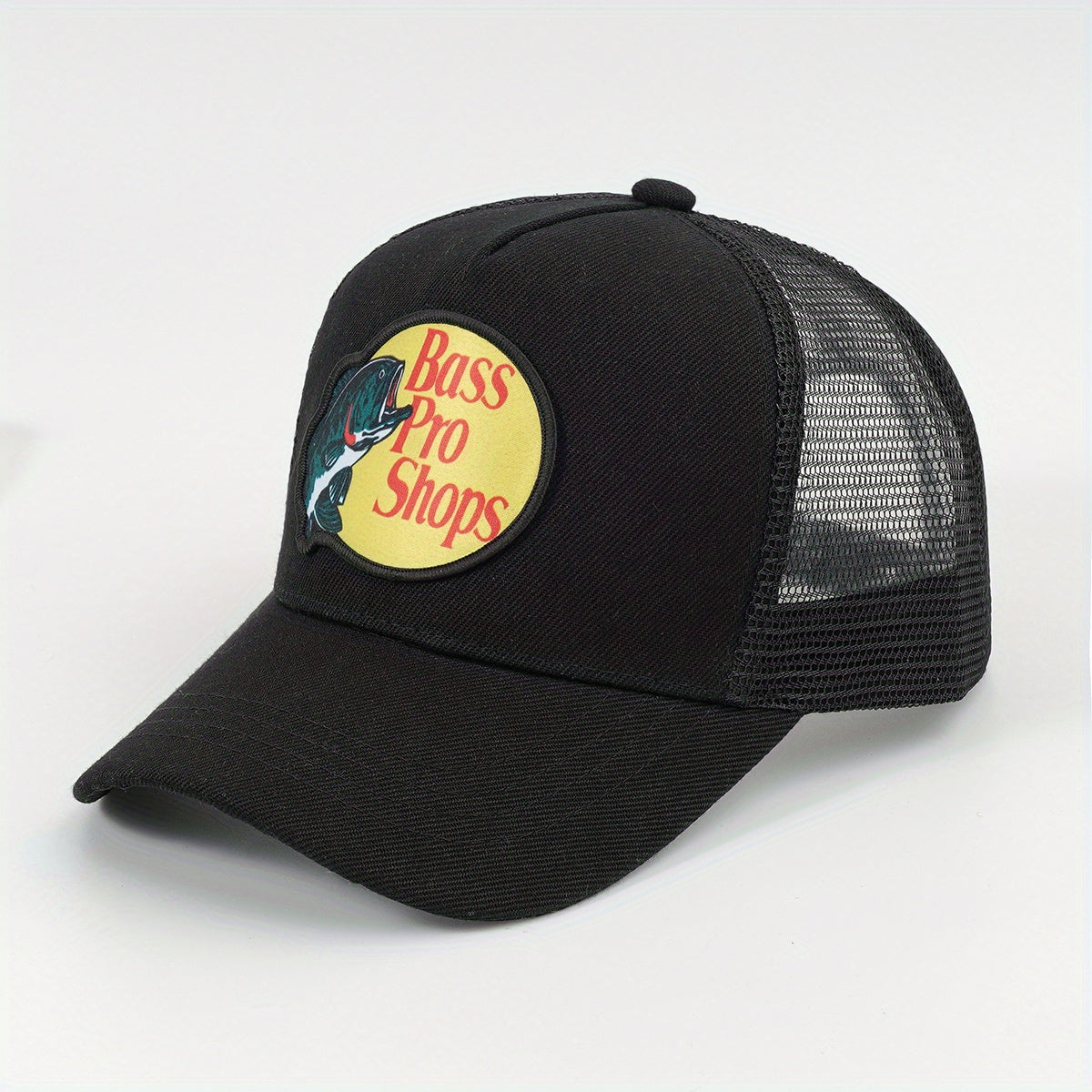 Fish Print Trucker Hat Mesh Breathable Hip Hop Baseball Cap Unisex