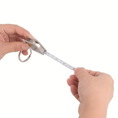 Mini Tape Measure Keychain Metal Ruler Tape Key Outdoor Camping