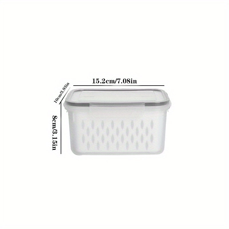 Fresh Keeping Box Refrigerator Food Sub Box With Drain Basket