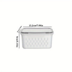 Fresh Keeping Box Refrigerator Food Sub Box With Drain Basket