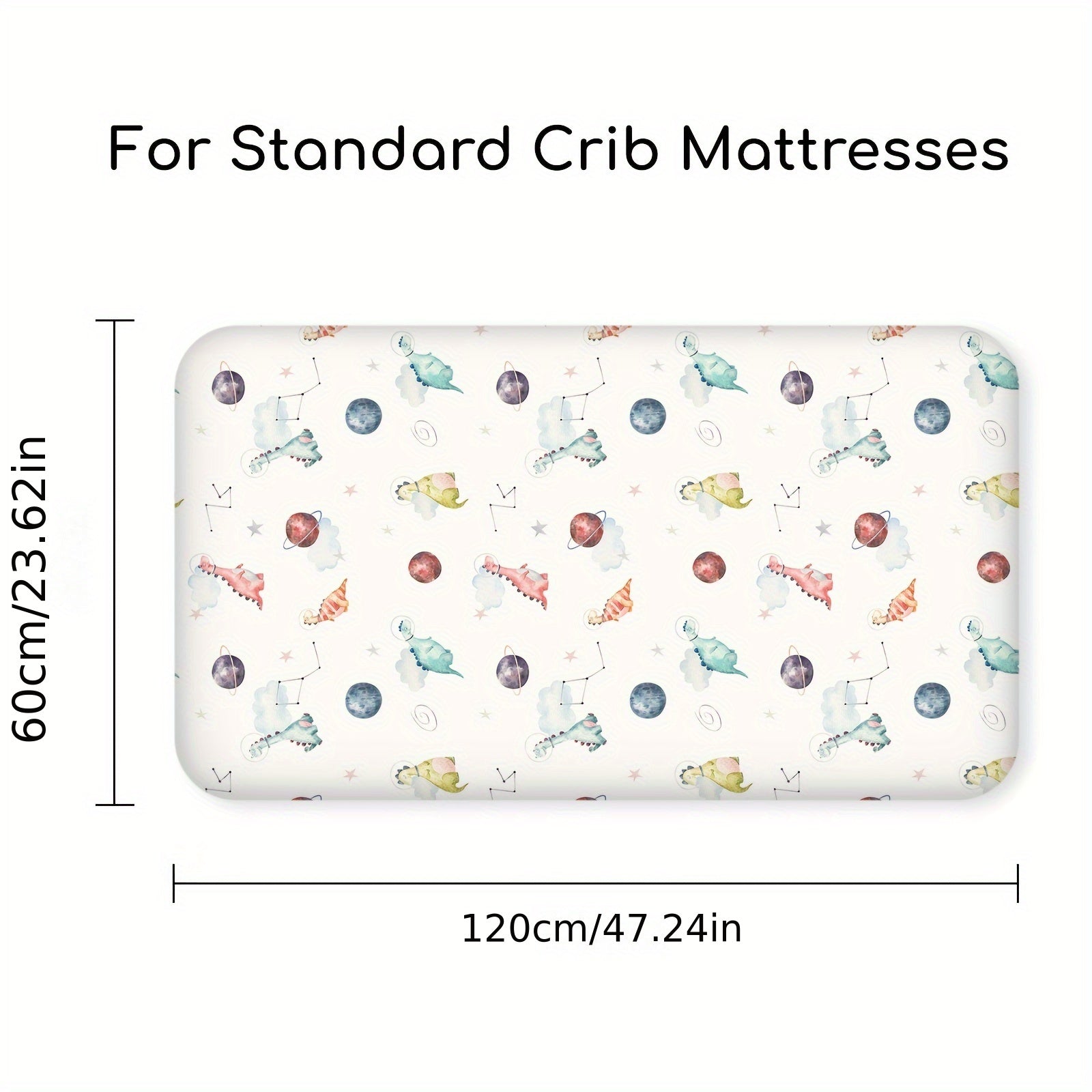 3 Pack Cartoon Printed Baby Crib Sheets Soft Microfiber Toddler Bedding