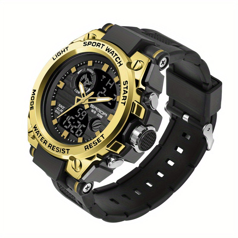 SANDA Waterproof Sports Watch Men's Accessories