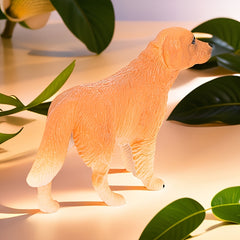 Realistic Golden Retriever Model Statue PVC Animal Figurine