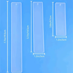 Rectangular Crystal Epoxy Resin Blank Bookmark Silicone Mold
