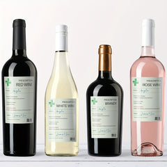 6pcs Prescription Wine Label Funny Vinyl Sticker